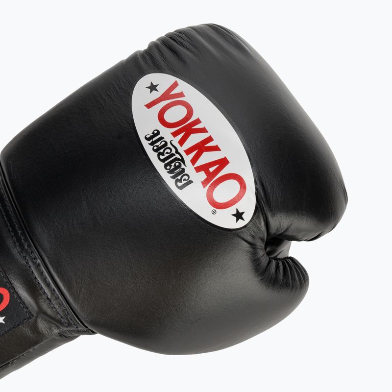 Rękawice bokserskie męskie YOKKAO Matrix Lace Up black 5