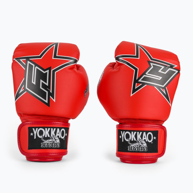 Rękawice bokserskie YOKKAO Institution Boxing red 2