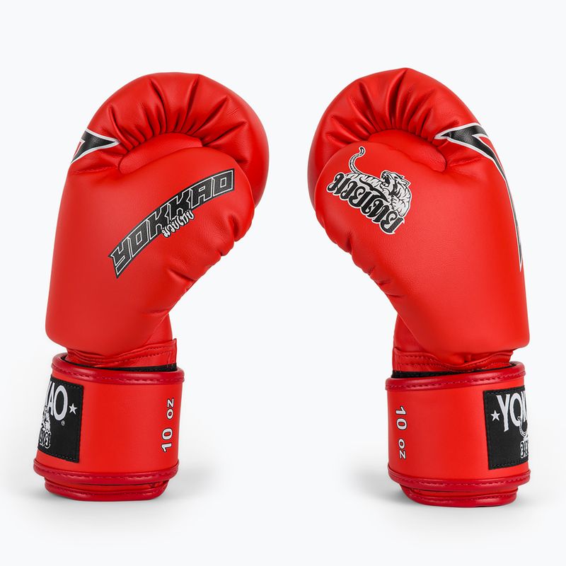 Rękawice bokserskie YOKKAO Institution Boxing red 4