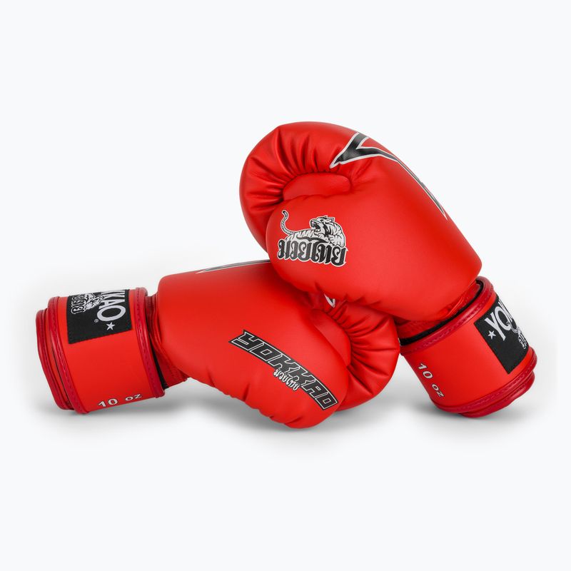 Rękawice bokserskie YOKKAO Institution Boxing red 7