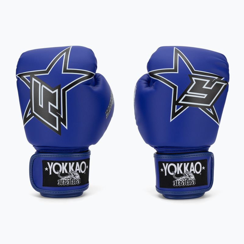Rękawice bokserskie YOKKAO Institution Boxing blue 2