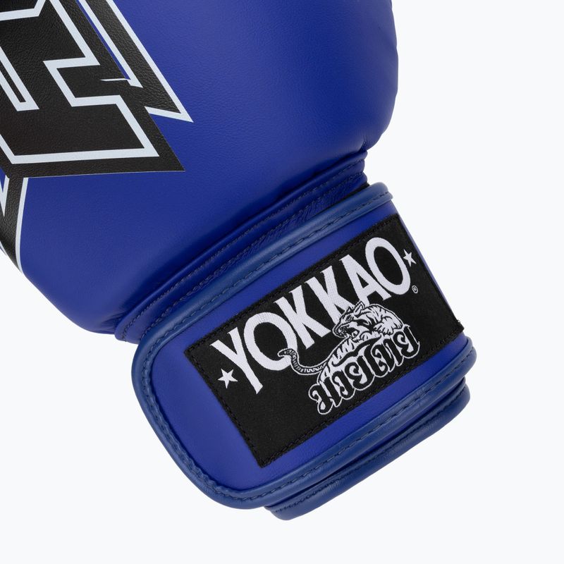 Rękawice bokserskie YOKKAO Institution Boxing blue 6
