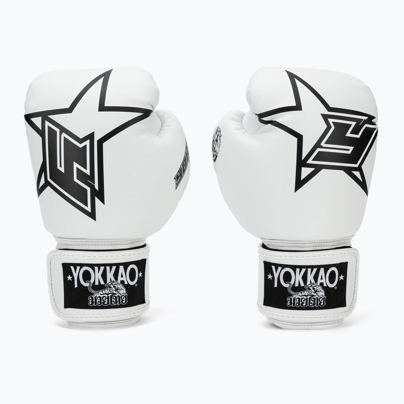 Rękawice bokserskie YOKKAO Institution Boxing white 2