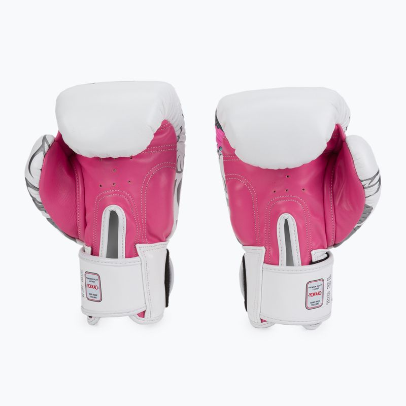 Rękawice bokserskie YOKKAO 90'S white 2