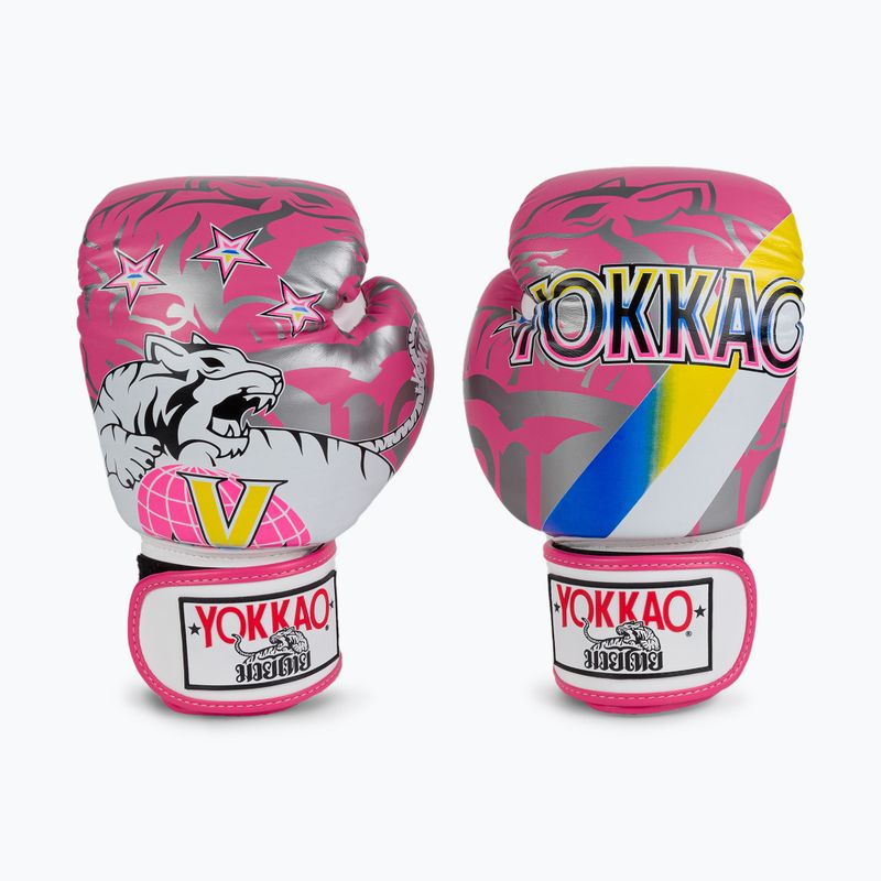 Rękawice bokserskie YOKKAO 90'S pink