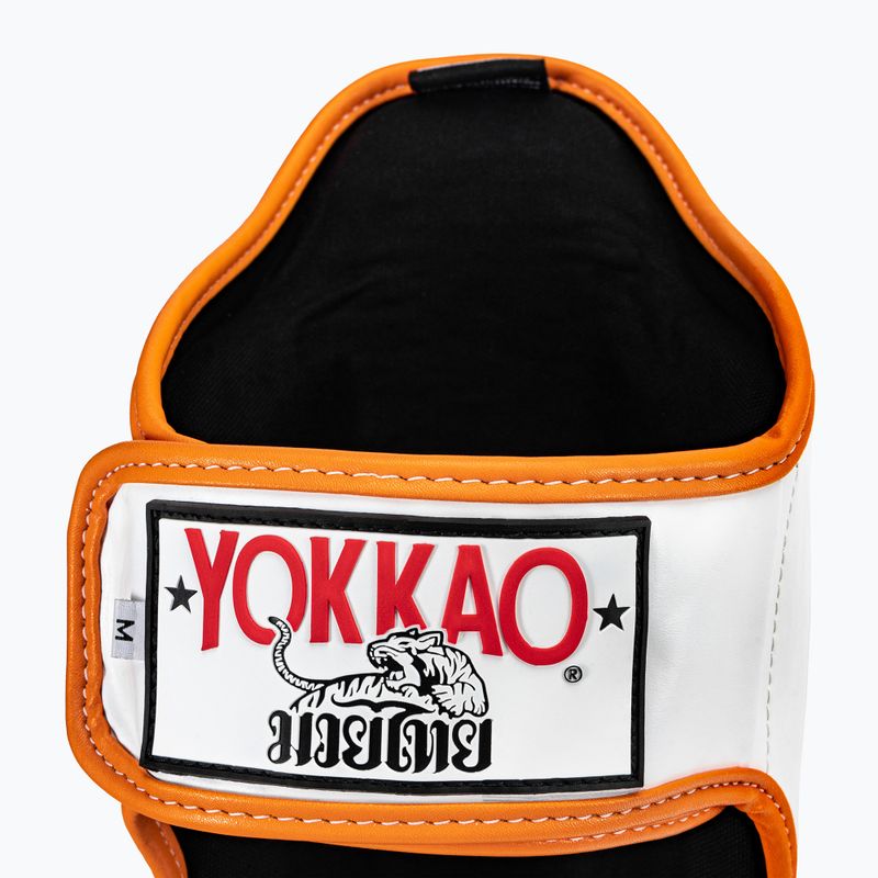 Ochraniacze piszczeli i stóp YOKKAO Pad Thai Shin Guards white 3