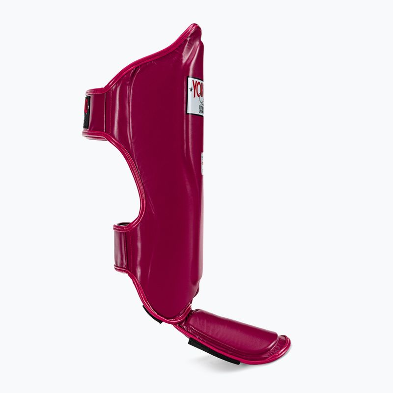 Ochraniacze piszczeli i stóp YOKKAO Matrix Shin Guards cerise 2
