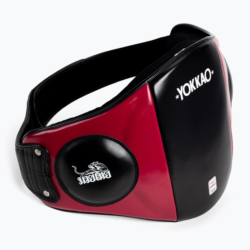 Pas do treningu uderzeń YOKKAO Belly Pad black/cerise