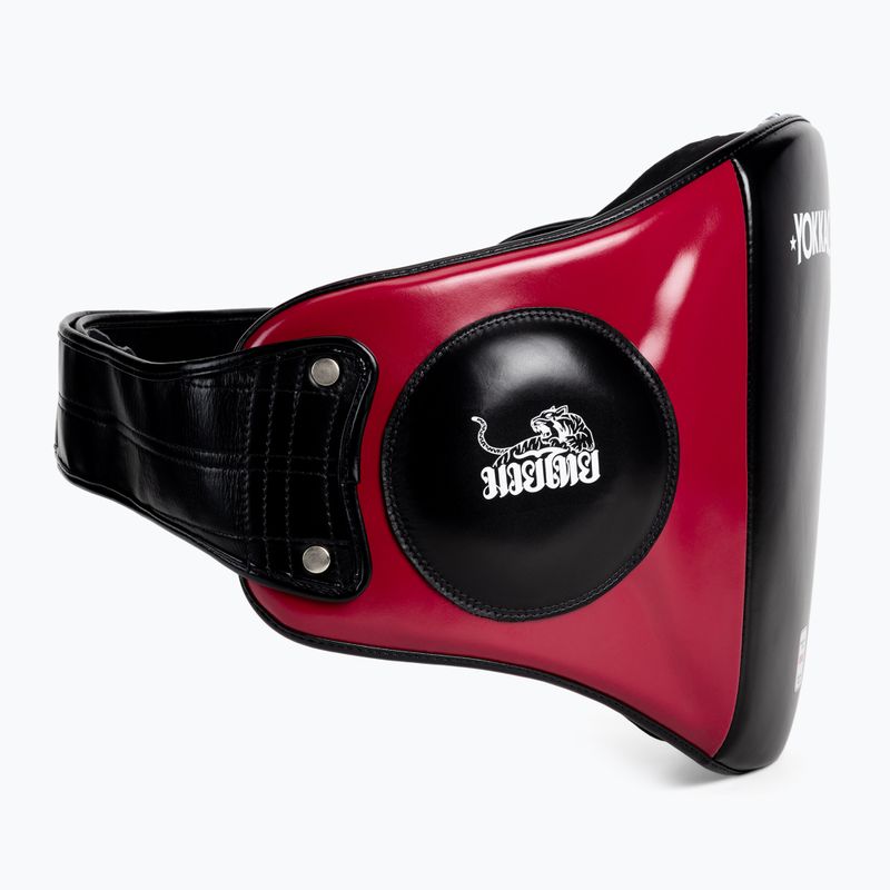 Pas do treningu uderzeń YOKKAO Belly Pad black/cerise 2