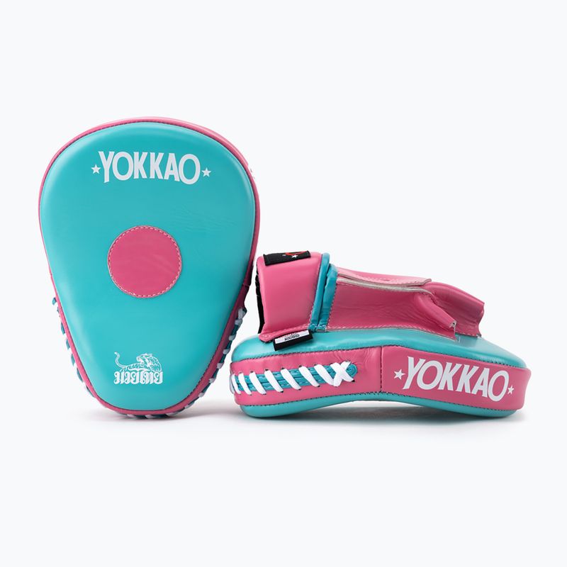 Łapy treningowe trenerskie YOKKAO Focus Mitts hot pink/island 3