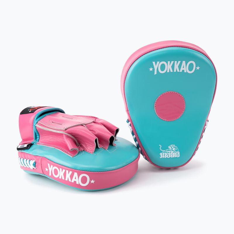 Tarcza treningowa YOKKAO Curved 2 szt. hot pink/island 2