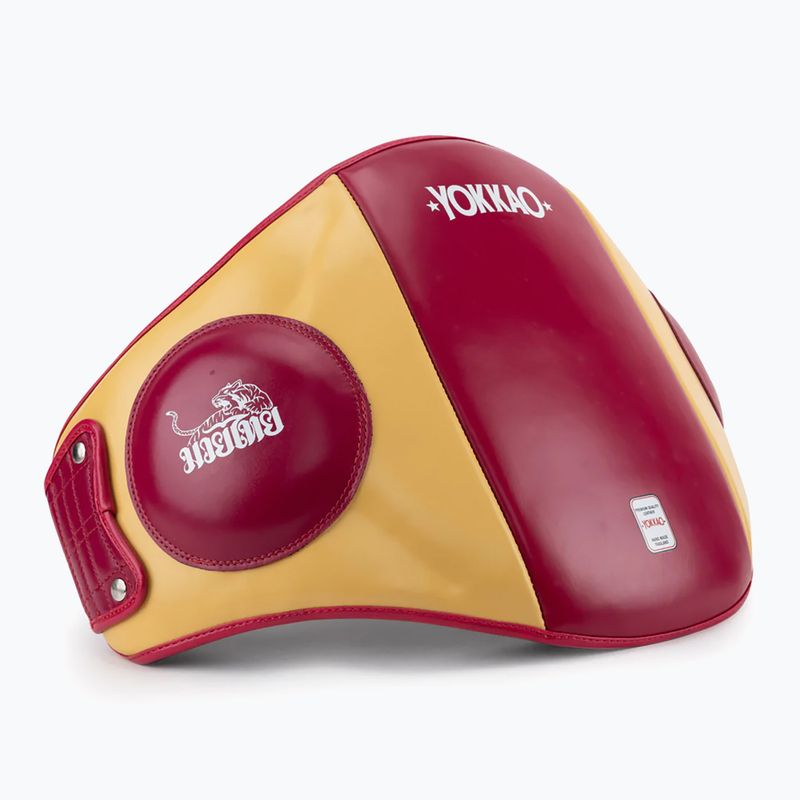 Pas do treningu uderzeń YOKKAO Belly Pad mango/cerise 3
