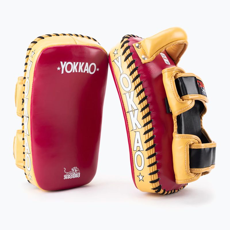 Tarcza treningowa YOKKAO Curved Kick Pads 2 szt. mango/cerise 2