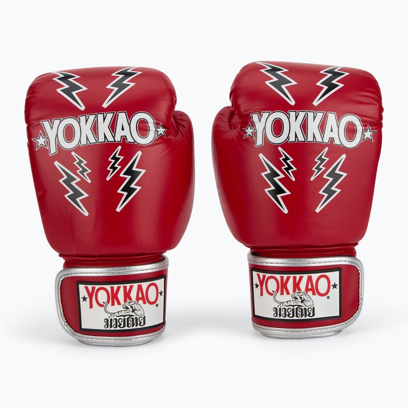 Rękawice bokserskie męskie YOKKAO Stadium red 2