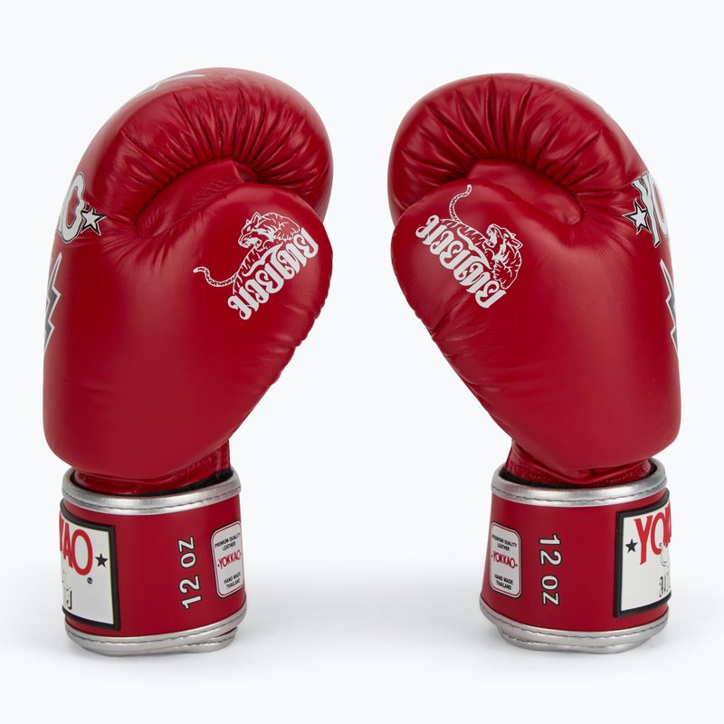 Rękawice bokserskie męskie YOKKAO Stadium red 4