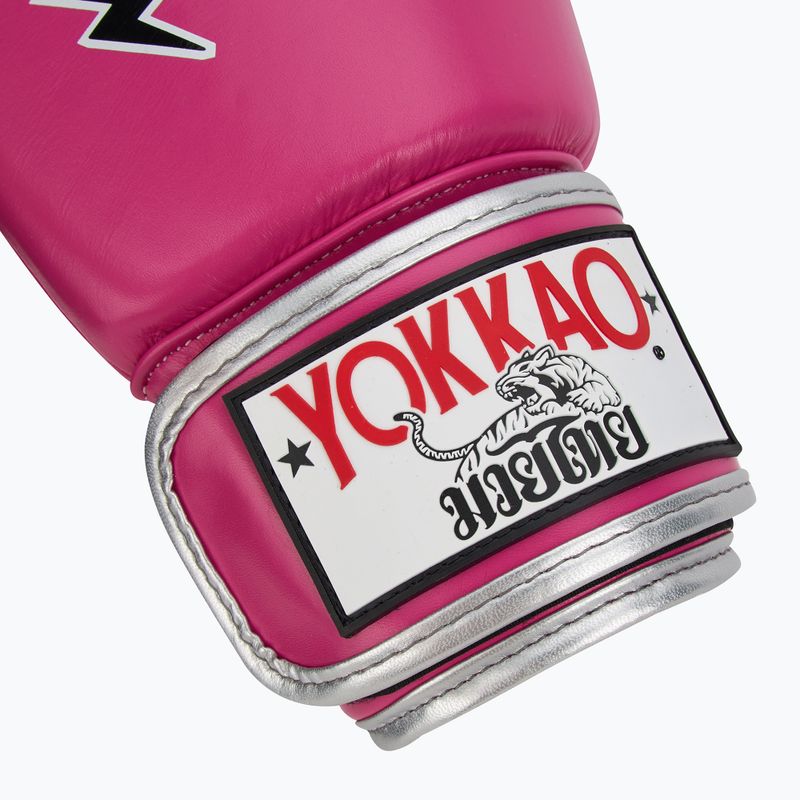 Rękawice bokserskie męskie YOKKAO Stadium fuchsia 6
