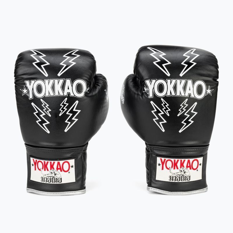 Rękawice bokserskie męskie YOKKAO Stadium Lace Up black 2