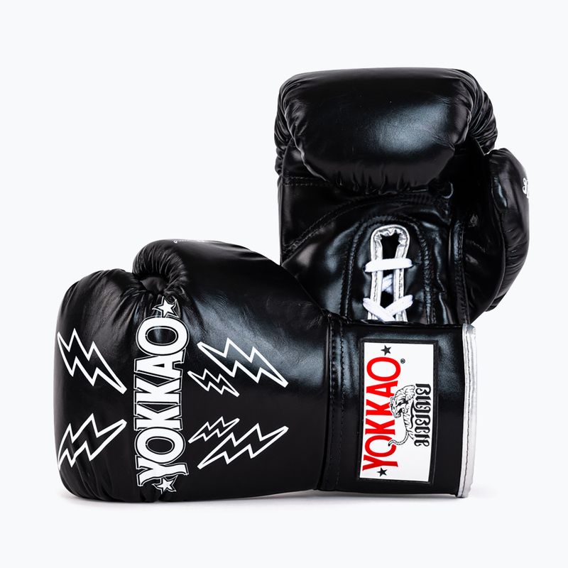 Rękawice bokserskie męskie YOKKAO Stadium Lace Up black