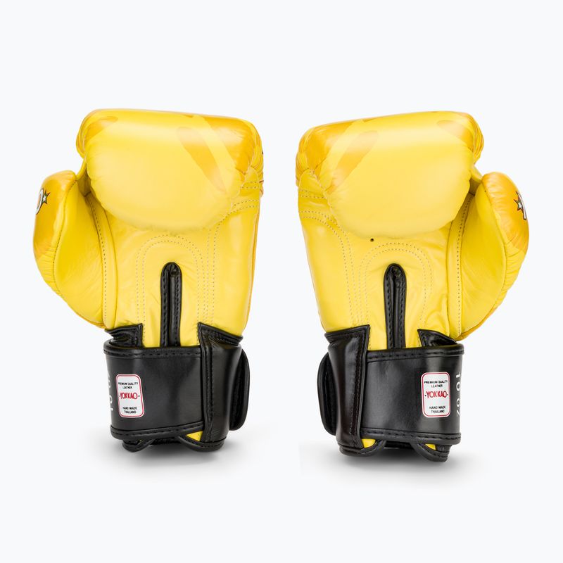 Rękawice bokserskie męskie YOKKAO Primate yellow 3