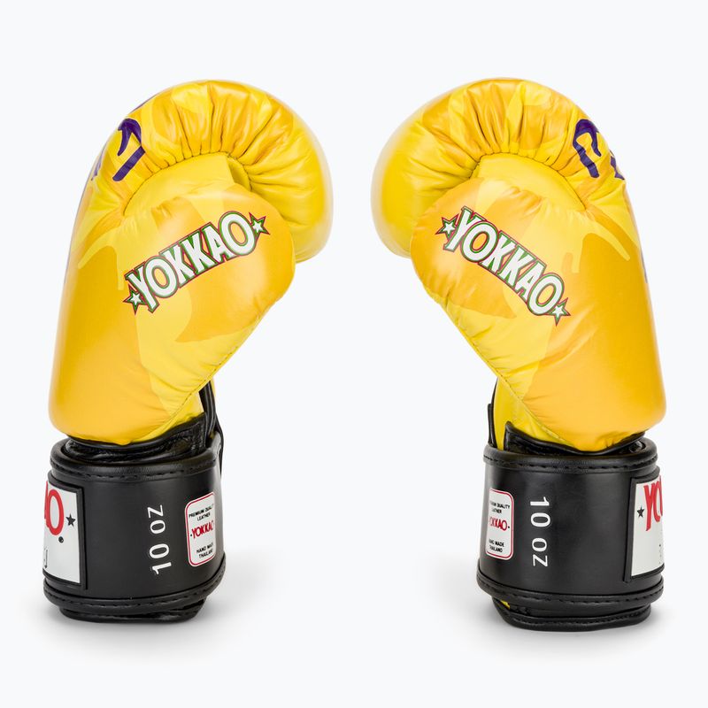 Rękawice bokserskie męskie YOKKAO Primate yellow 4