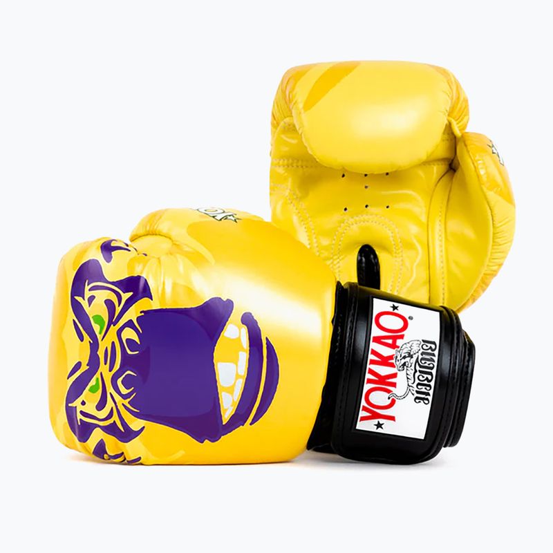 Rękawice bokserskie męskie YOKKAO Primate yellow