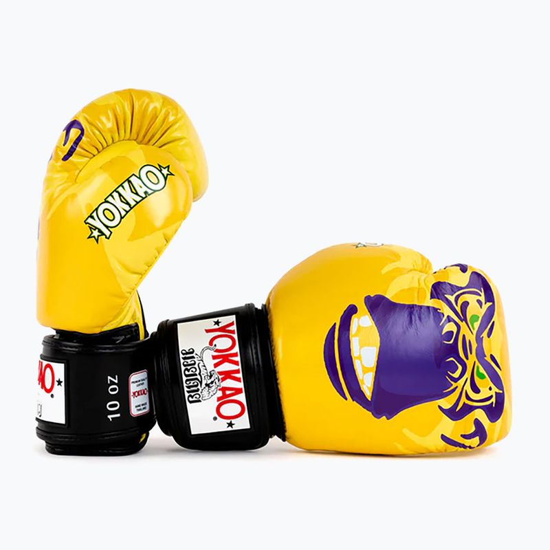 Rękawice bokserskie męskie YOKKAO Primate yellow 3