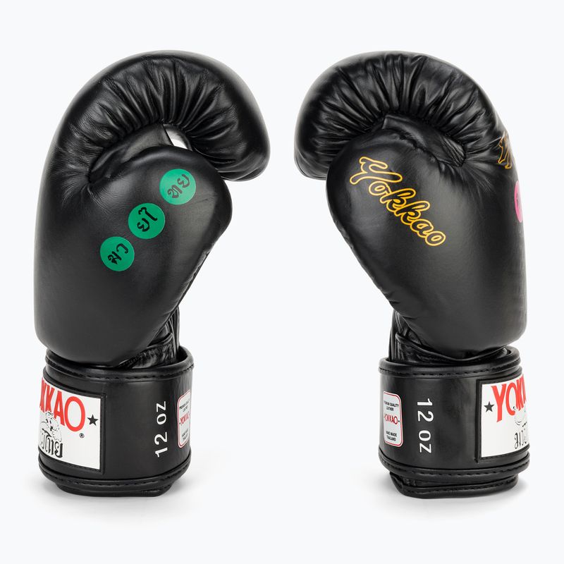 Rękawice bokserskie męskie YOKKAO Wax black 4