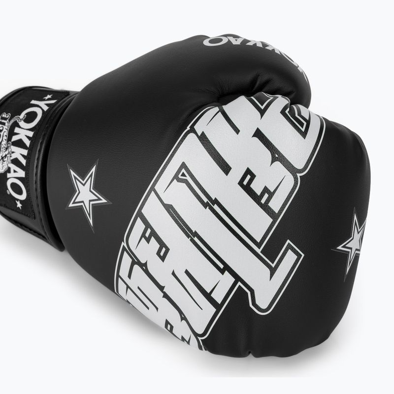 Rękawice bokserskie YOKKAO Lettering Boxing black 5