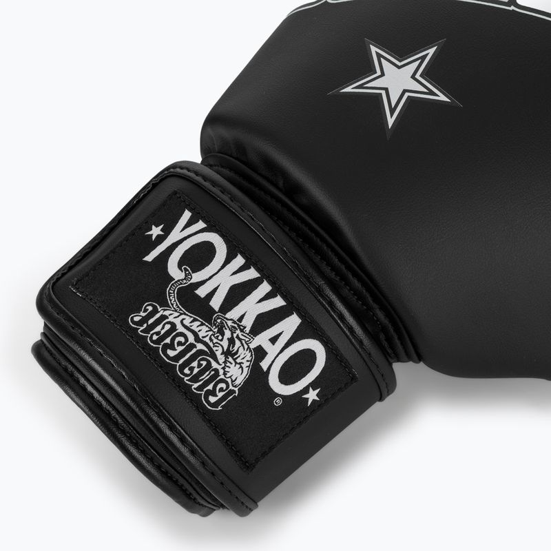 Rękawice bokserskie YOKKAO Lettering Boxing black 6