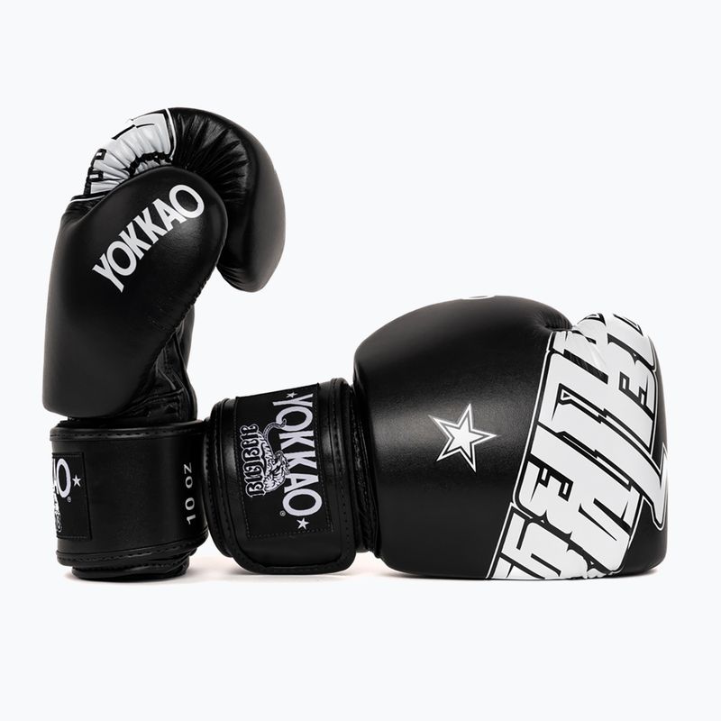 Rękawice bokserskie YOKKAO Lettering Boxing black 3