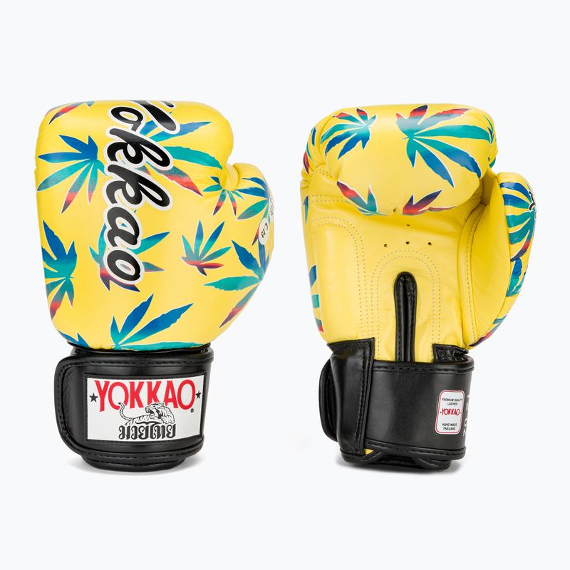 Rękawice bokserskie męskie YOKKAO Wax yellow