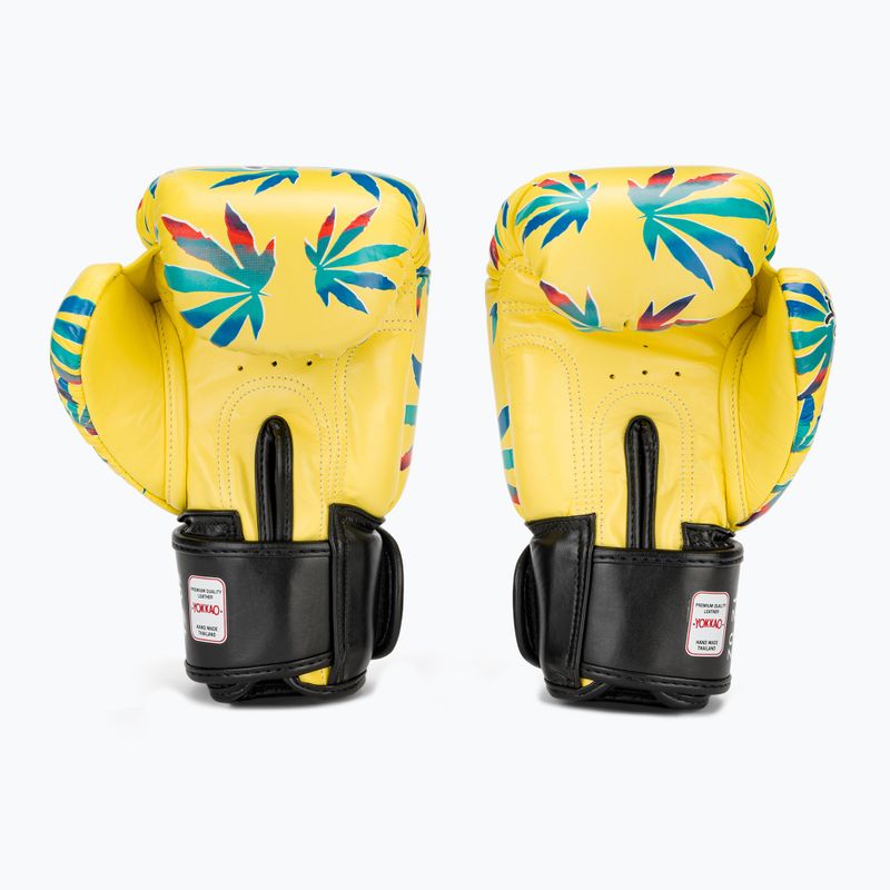 Rękawice bokserskie męskie YOKKAO Wax yellow 3