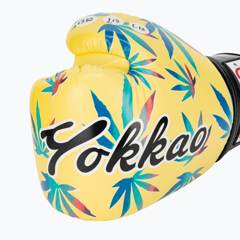 Rękawice bokserskie męskie YOKKAO Wax yellow 6