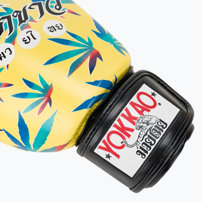Rękawice bokserskie męskie YOKKAO Wax yellow 7