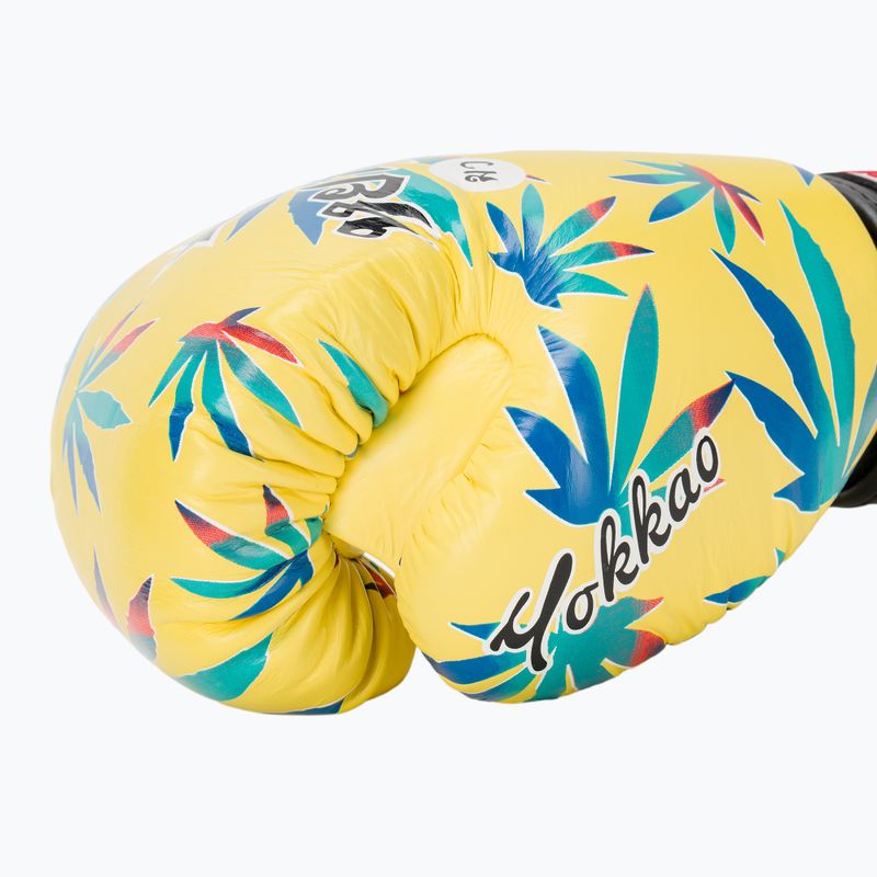 Rękawice bokserskie męskie YOKKAO Wax yellow 8