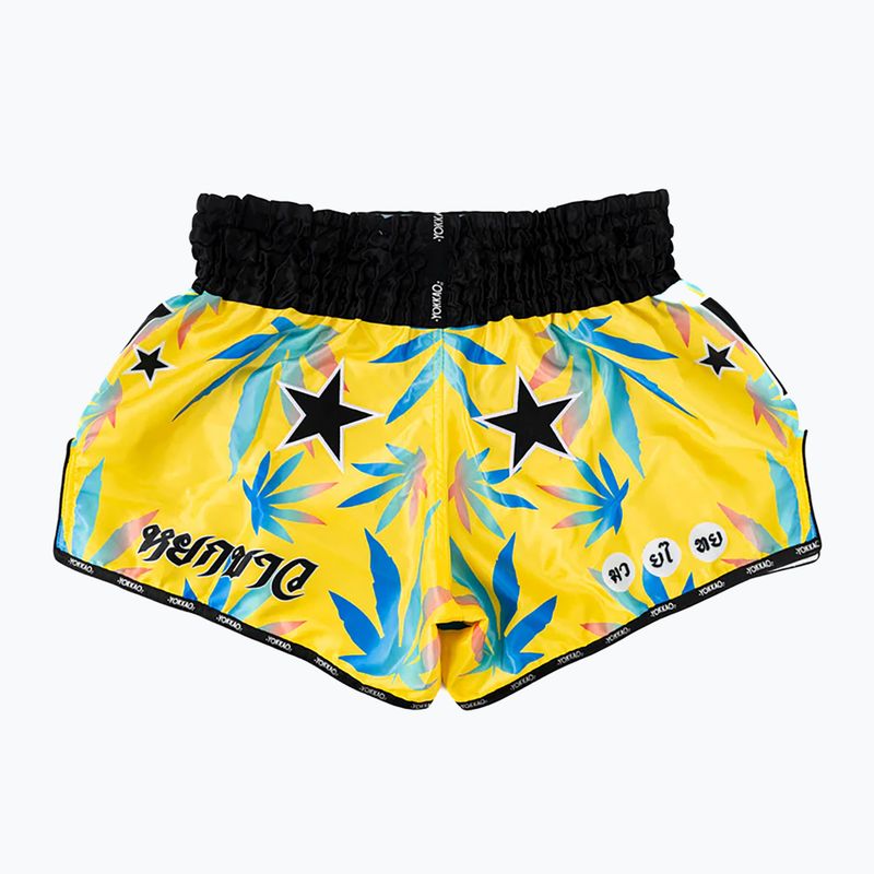 Spodenki treningowe męskie YOKKAO Wax CarbonFit yellow 2