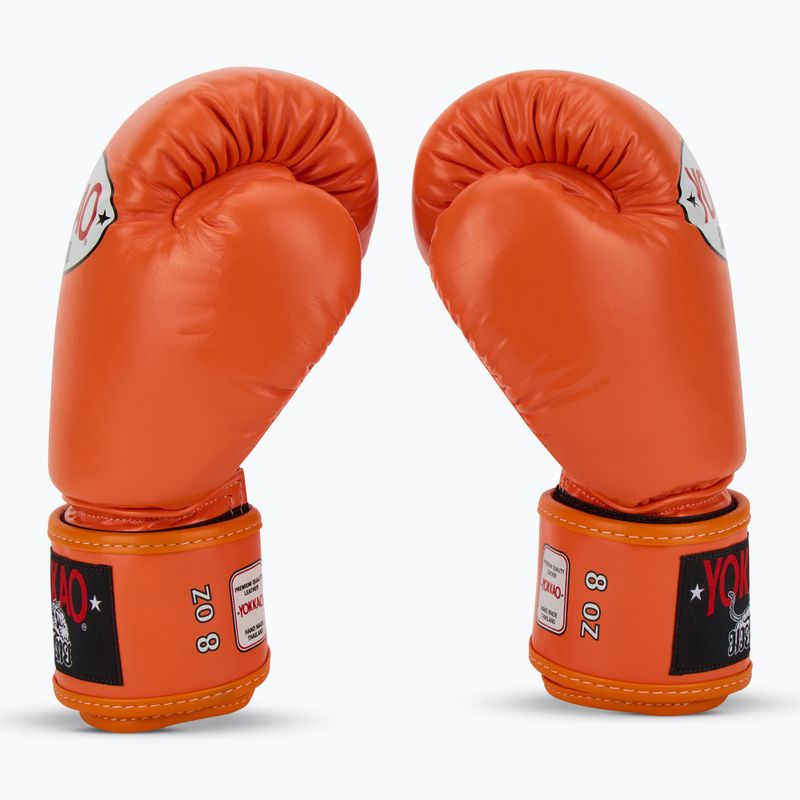 Rękawice bokserskie męskie YOKKAO Matrix orange ibis 4