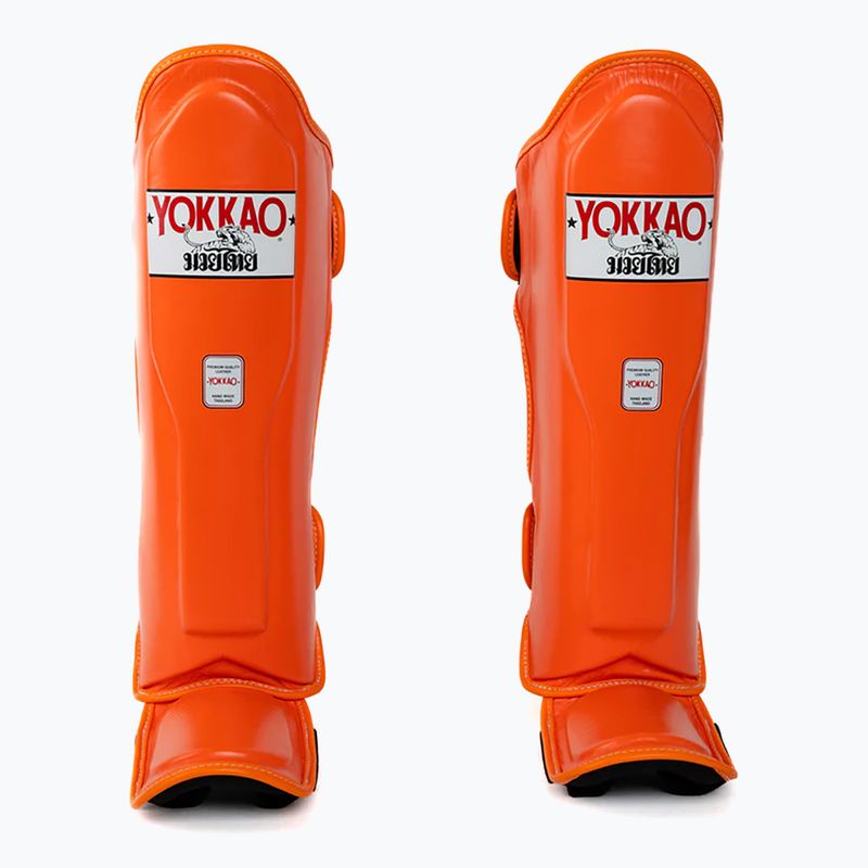 Ochraniacze piszczeli i stóp YOKKAO Matrix orange ibis