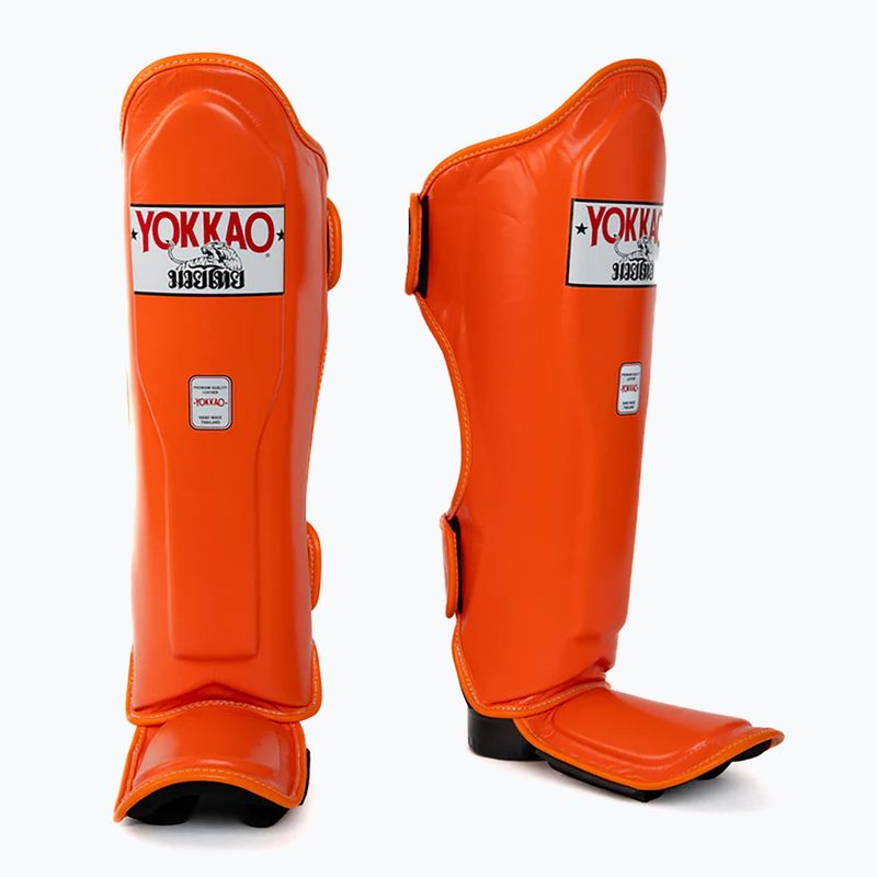 Ochraniacze piszczeli i stóp YOKKAO Matrix orange ibis 2