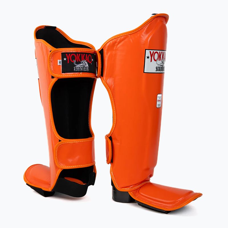 Ochraniacze piszczeli i stóp YOKKAO Matrix orange ibis 3