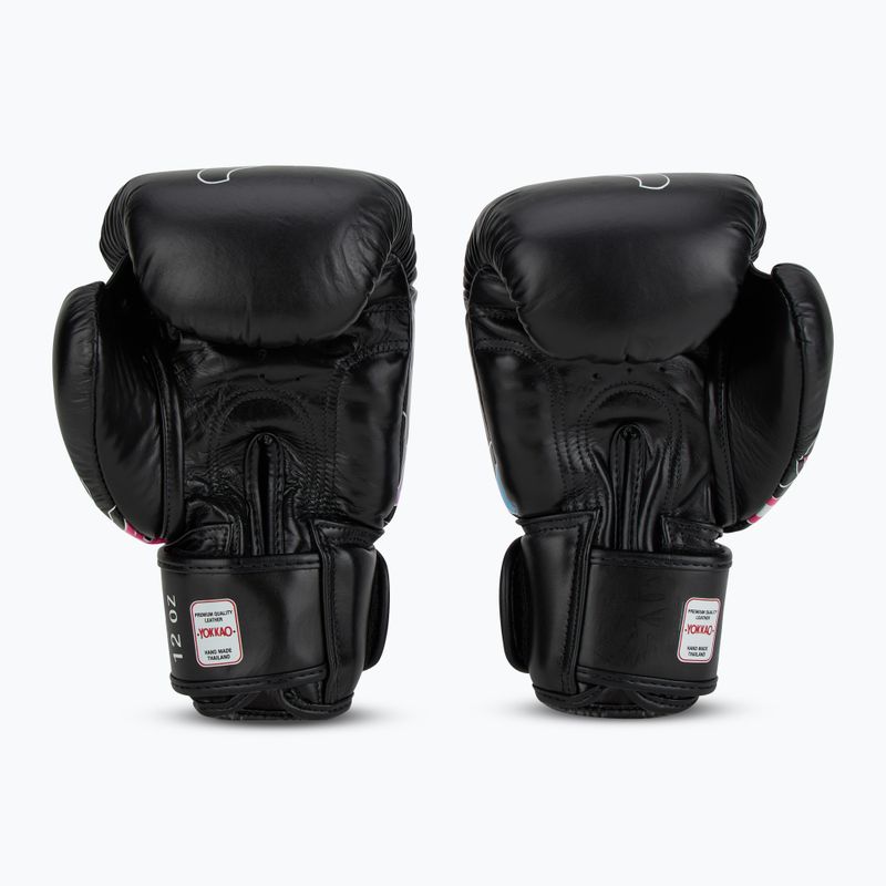 Rękawice bokserskie męskie YOKKAO Flames black 3
