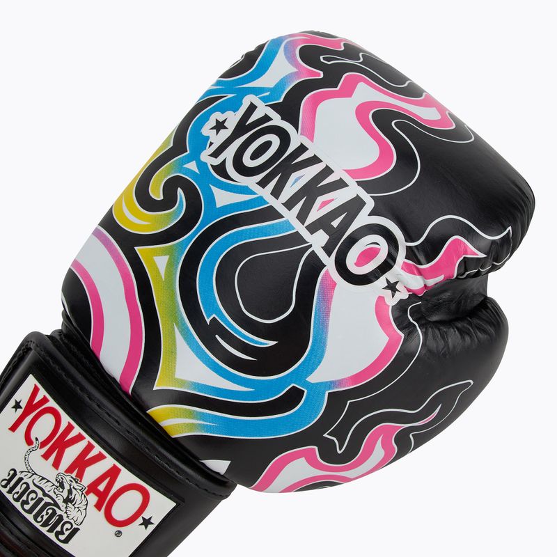 Rękawice bokserskie męskie YOKKAO Flames black 5