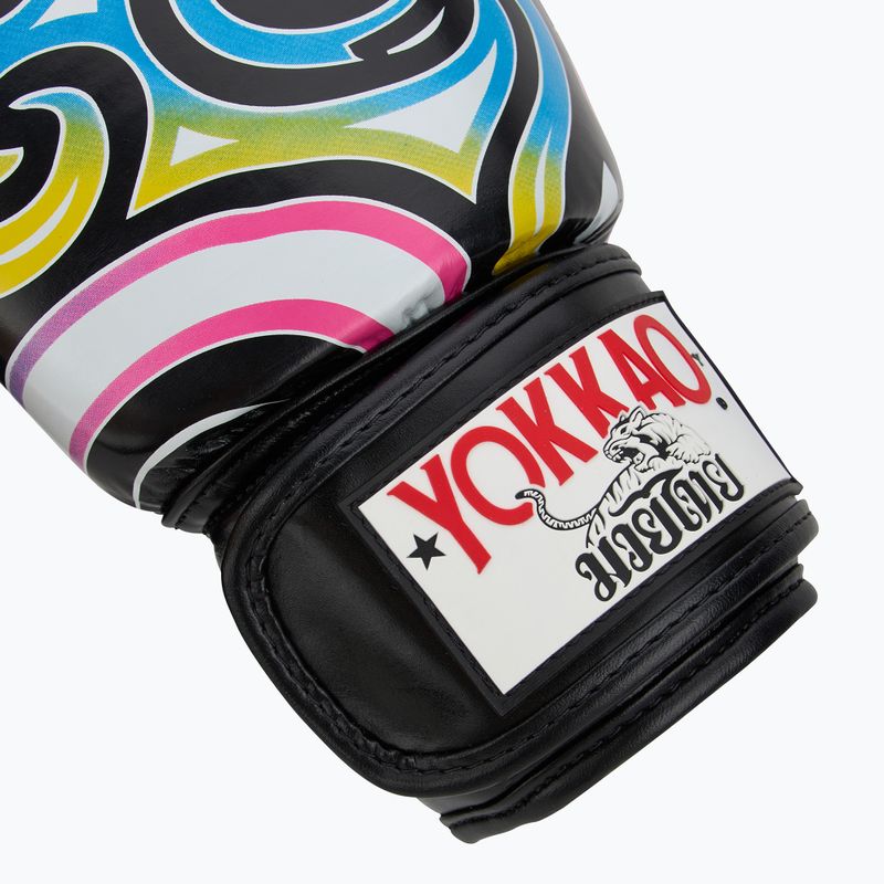 Rękawice bokserskie męskie YOKKAO Flames black 6