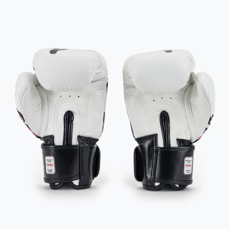 Rękawice bokserskie męskie YOKKAO Flames white 3