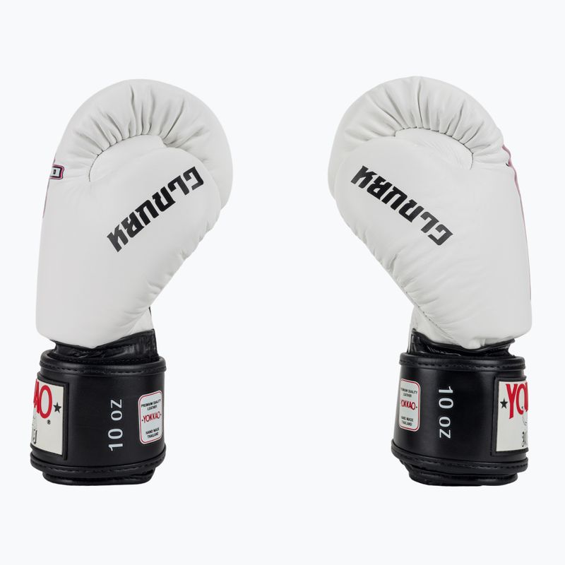 Rękawice bokserskie męskie YOKKAO East Club white 4