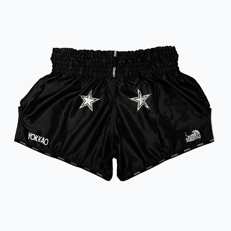 Spodenki treningowe męskie YOKKAO Lettering Fight black 2
