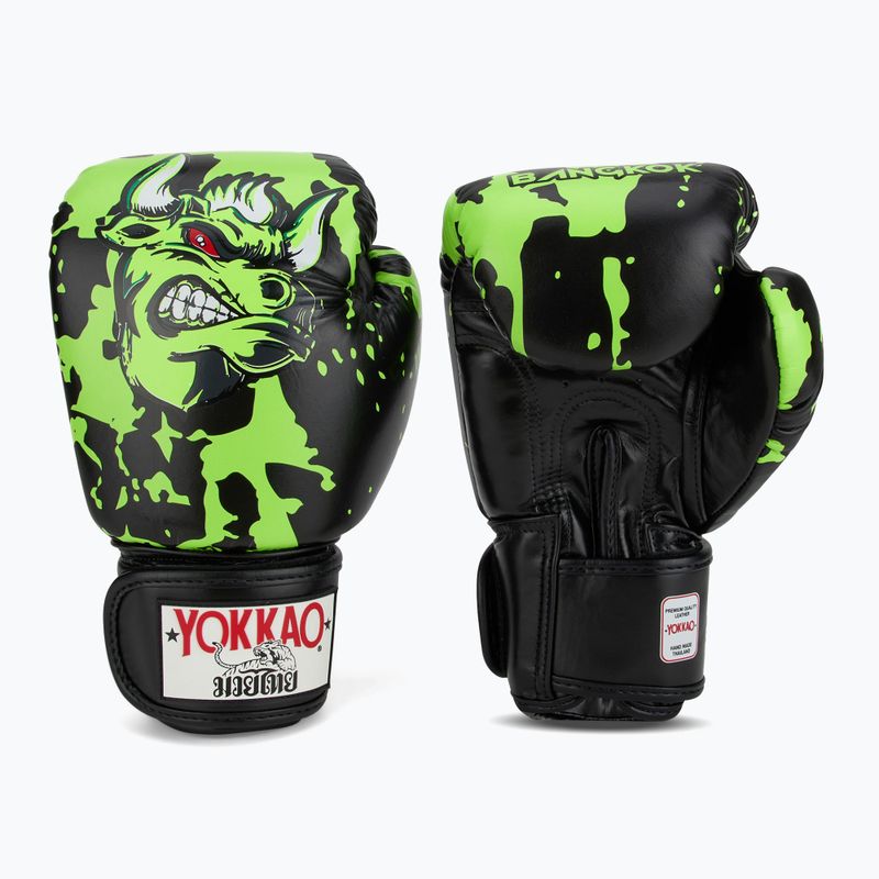 Rękawice bokserskie męskie YOKKAO Angry Bull black