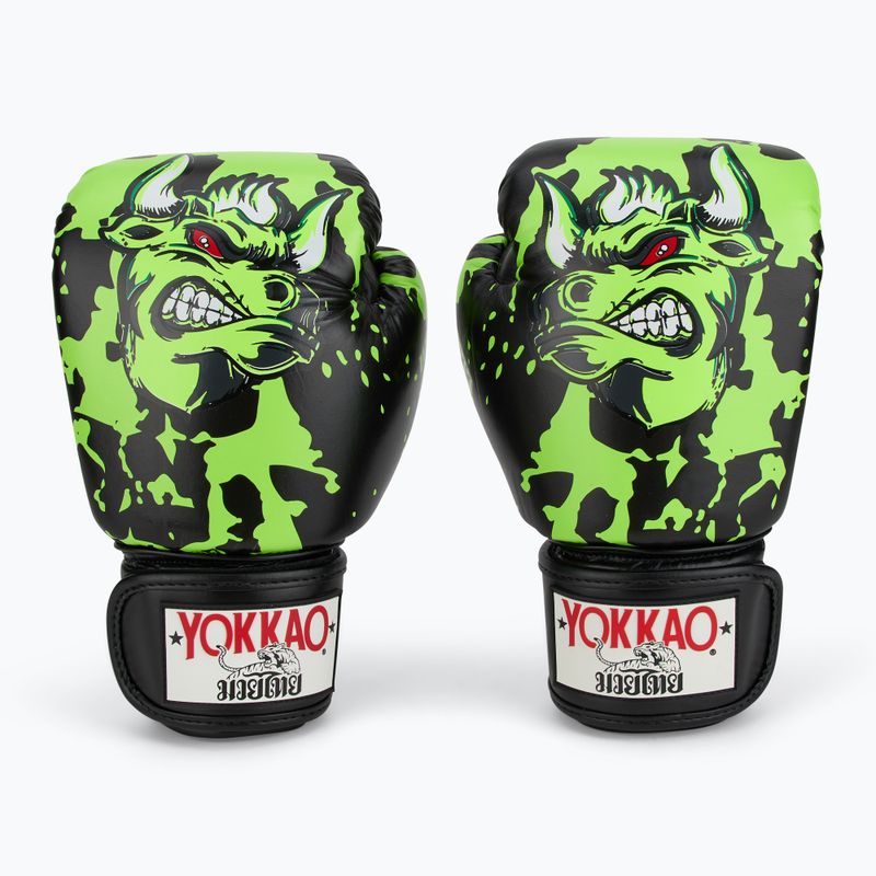 Rękawice bokserskie męskie YOKKAO Angry Bull black 2