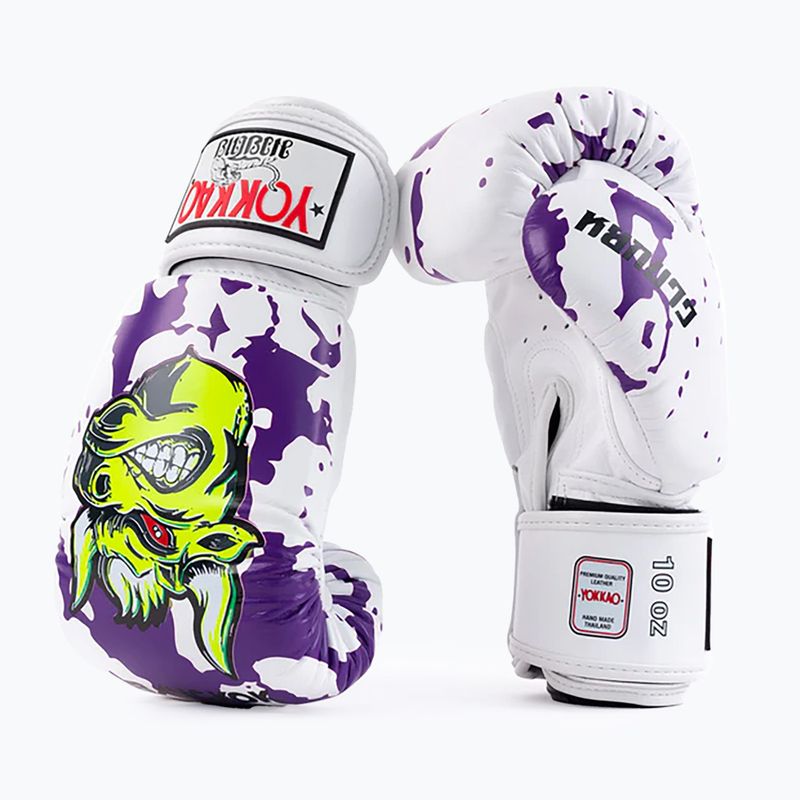 Rękawice bokserskie męskie YOKKAO Angry Bull white 8
