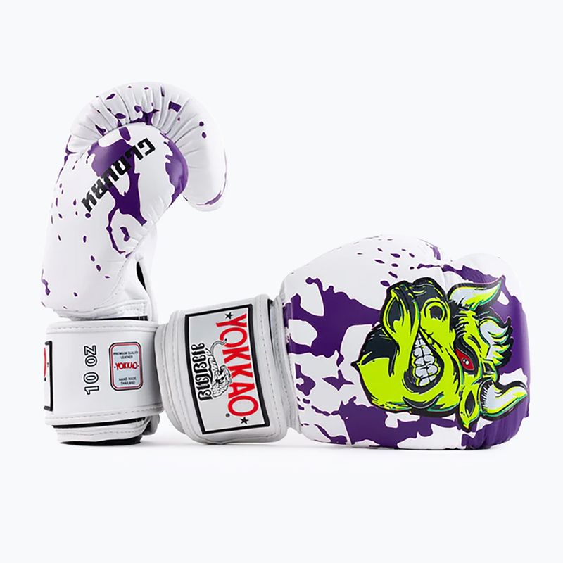 Rękawice bokserskie męskie YOKKAO Angry Bull white 9